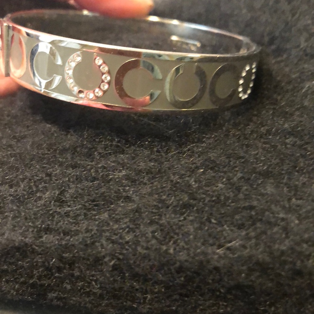 Coach silver bangle